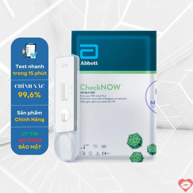 Shop bán Bộ que kit test CheckNow Abbott Hoa Kỳ xét nghiệm HIV chính xác tại nhà mới nhất 