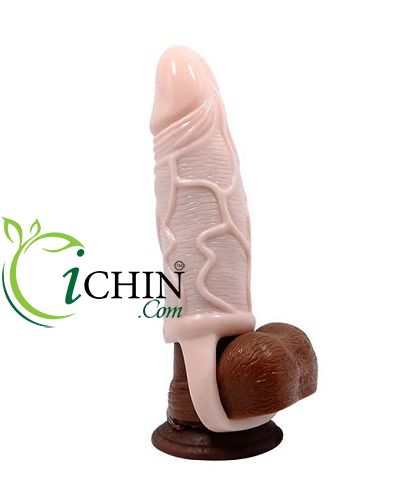 Bao cao su đôn dên quai đeo ngay bìu dương vật Silicone mềm mịn