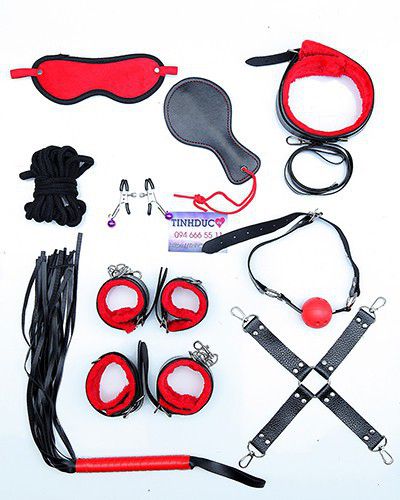 Đồ chơi bạo dâm Combo BDSM 10 món đẹp độc chuẩn 50 sắc thái