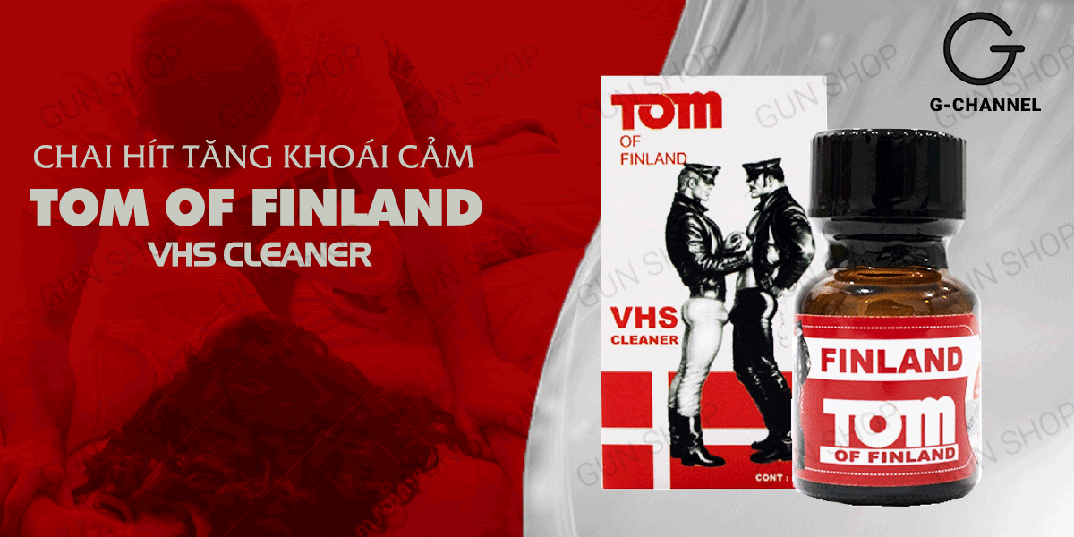 Tinh dầu kích thích Tom Of Finland VHS Cleaner 10ml nhập Mỹ hiệu quả cao Tinh dầu kích thích Tom Of Finland VHS Cleaner 10ml nhập Mỹ hiệu quả cao
