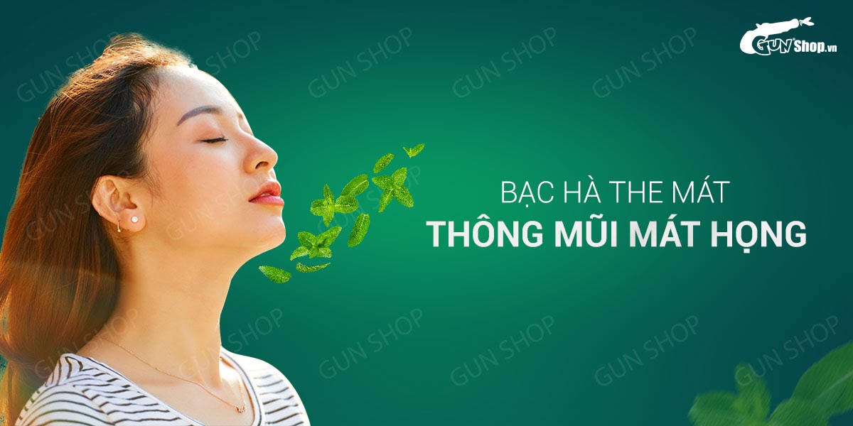 Kẹo ngậm BJ Mastic Mint hương bạc hà kích thích tăng hưng phấn đổi gió Kẹo ngậm BJ Mastic Mint hương bạc hà kích thích tăng hưng phấn đổi gió