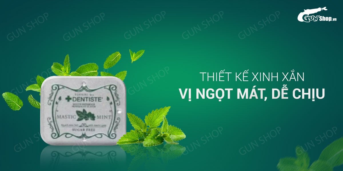 Kẹo ngậm BJ Mastic Mint hương bạc hà kích thích tăng hưng phấn đổi gió Kẹo ngậm BJ Mastic Mint hương bạc hà kích thích tăng hưng phấn đổi gió