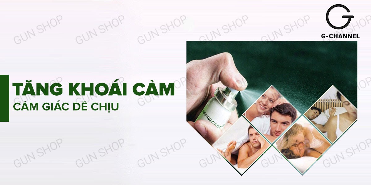 Chai xịt Herbecaot Đài Loan kéo dài thời gian an toàn tiện lợi