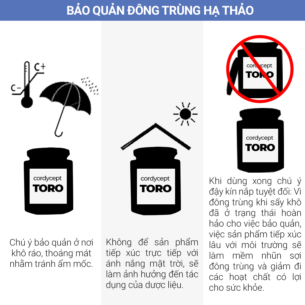 Đông Trùng Hạ Thảo Toro Sấy Thăng Hoa Tăng Cường Sinh Lý Nam