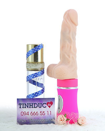 Dương vật giả Ailighter rung thụt tỏa nhiệt giống thật pin sạc