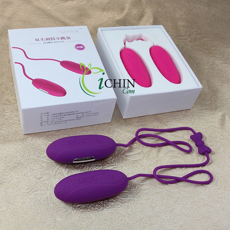 Aphojoy trứng rung hai đầu riêng biệt đa chế độ pin sạc