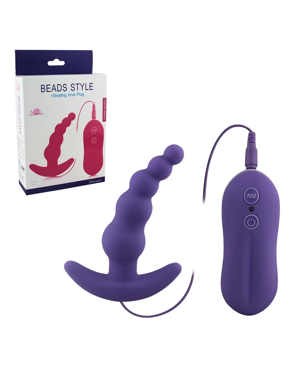 Đồ chơi hậu môn Aphrodisia Beads 10 chế độ rung cảm giác tê tái
