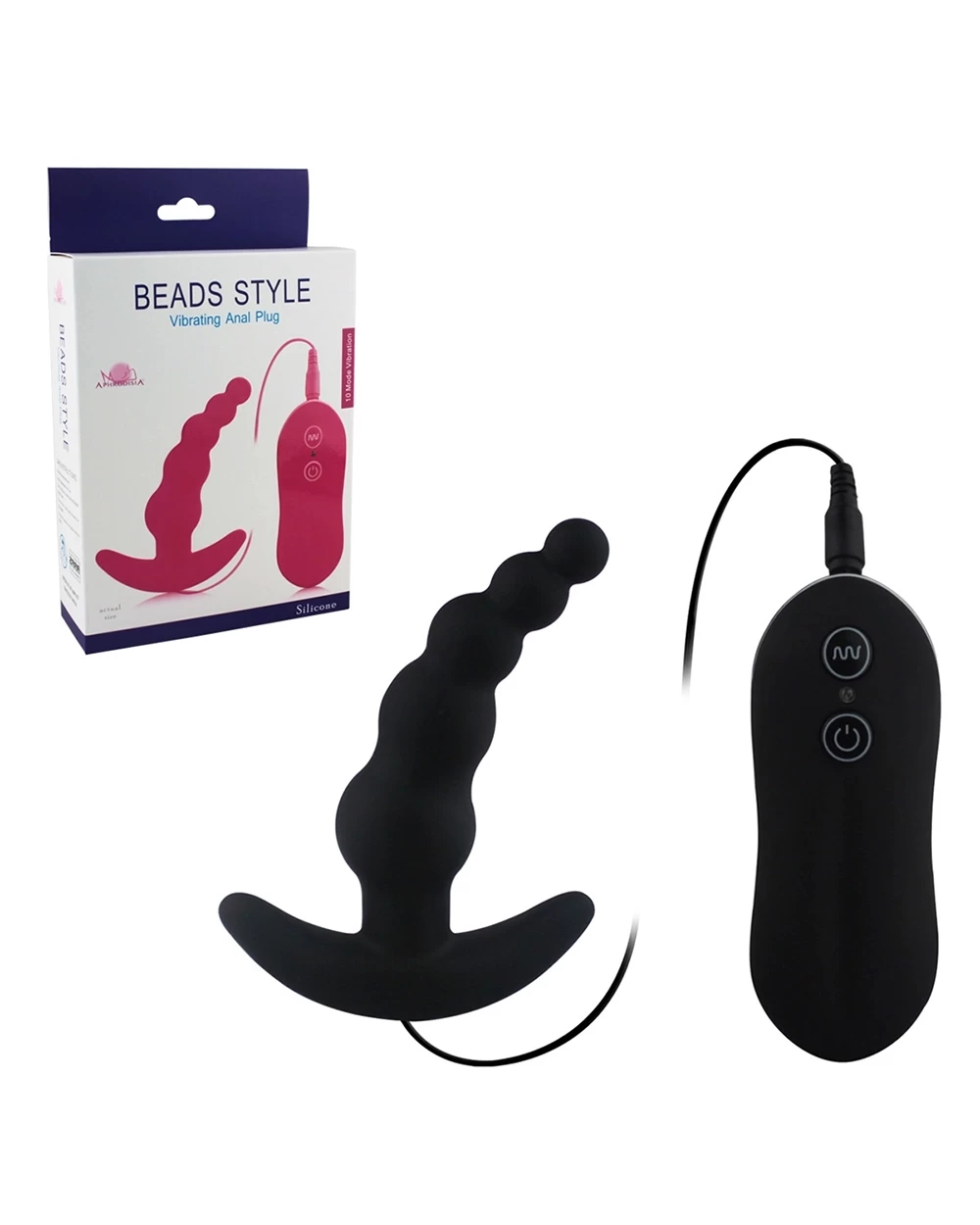 Đồ chơi hậu môn Aphrodisia Beads 10 chế độ rung cảm giác tê tái