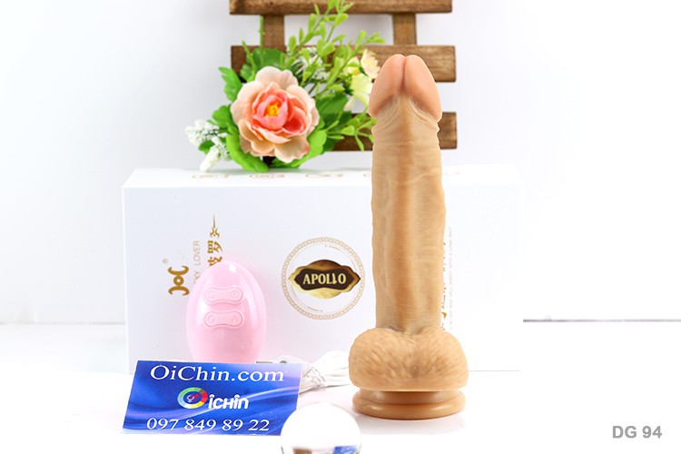 Dương vật giả Apolo rung ngoáy gắn tường tỏa nhiệt đa chế độ