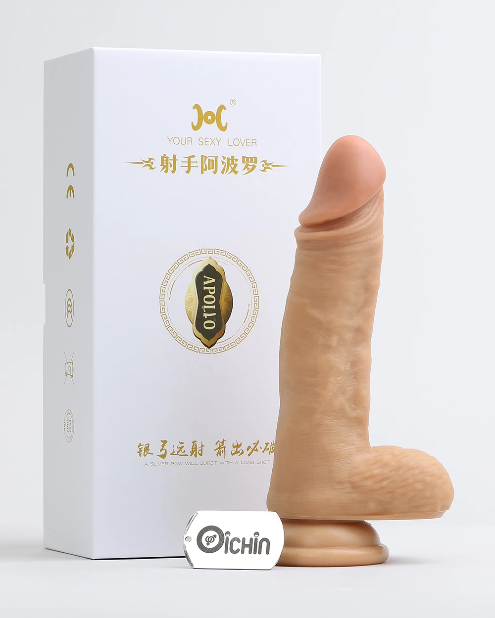 Dương vật giả Apolo rung ngoáy gắn tường tỏa nhiệt đa chế độ