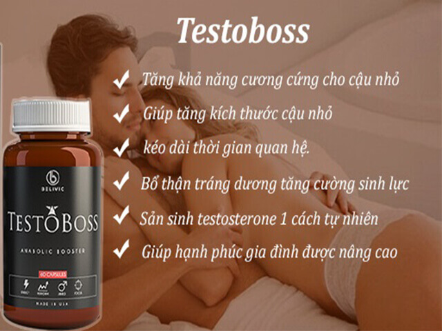 Thuốc Testoboss USA tăng cường sinh lý phái mạnh bảo mật vận chuyển