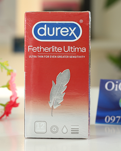 Bao cao su Durex siêu mỏng kéo dài thời gian bôi trơn cảm giác thật