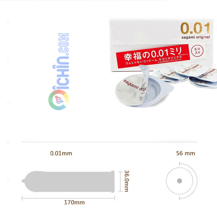 Bao Cao Su Nhật Bản Sagami Original 001 Siêu Mỏng Hộp 5 Cái