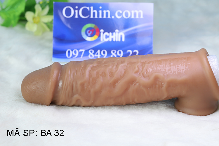 Bao cao su đôn dên gân mềm mịn như thật có quai đeo ôm khít dương vật