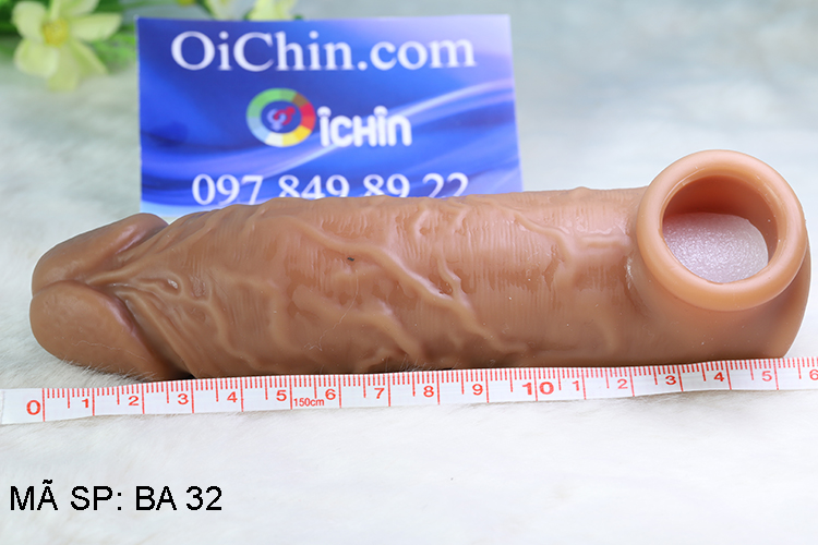 Bao cao su đôn dên gân mềm mịn như thật có quai đeo ôm khít dương vật