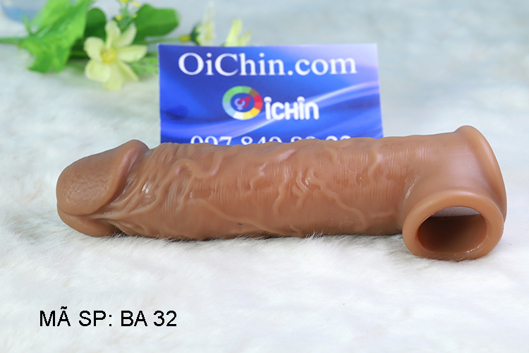 Bao cao su đôn dên gân mềm mịn như thật có quai đeo ôm khít dương vật