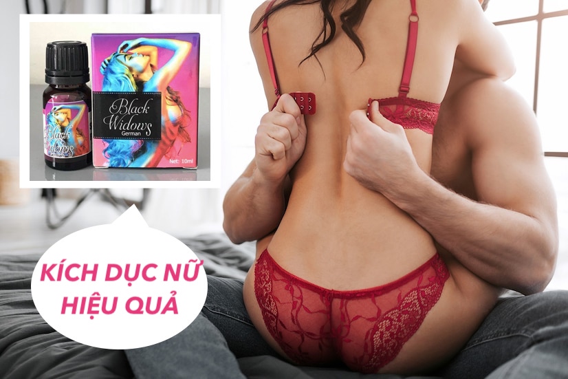 Thuốc Kích Dục Nữ Black Widow German Nước Không Mùi Cực Mạnh