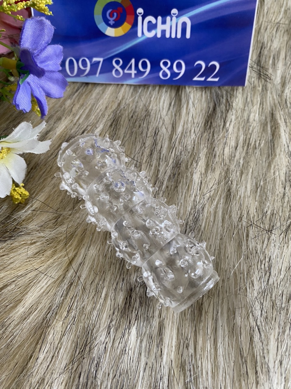 Bộ 2 bao hở đầu gai bi silicon tăng kích thước kéo dài quan hệ bền lâu