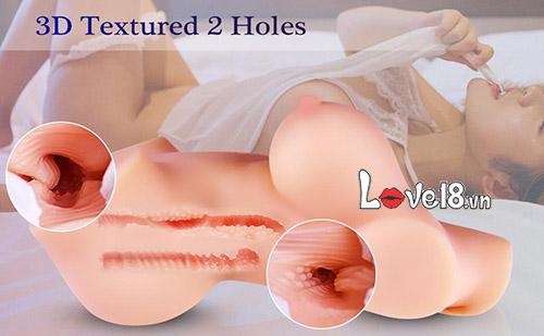 Búp bê tình dục bán thân silicon cao cấp nhỏ gọn 22cm thỏa mãn nam