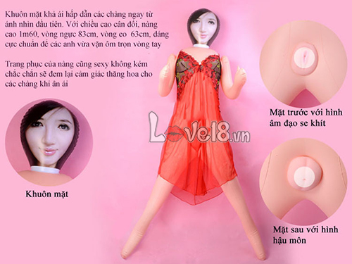 Búp bê tình dục bơm hơi silicon mềm mại gọn nhẹ cho nam