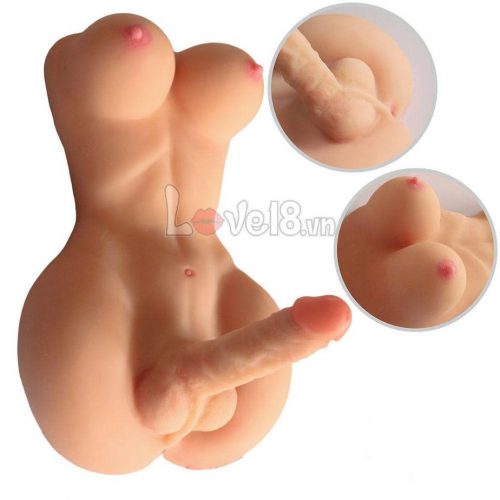 Búp bê tình dục bán thân lưỡng tính Less Ladyman TPR mềm mại