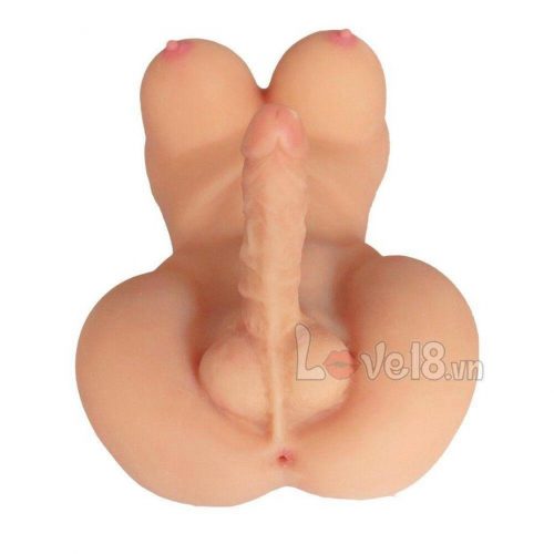 Búp bê tình dục bán thân lưỡng tính Less Ladyman TPR mềm mại