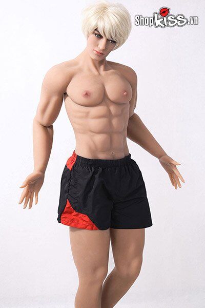 Búp bê tình dục nam Allen 8 múi tháo rời dương vật chống thấm