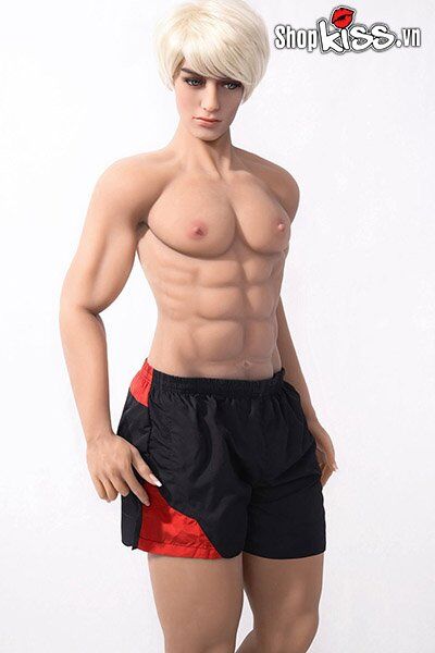 Búp bê tình dục nam Allen 8 múi tháo rời dương vật chống thấm