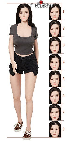 Búp bê tình dục silicone cao cấp cô giáo Akina 1m65 thân hình chuẩn
