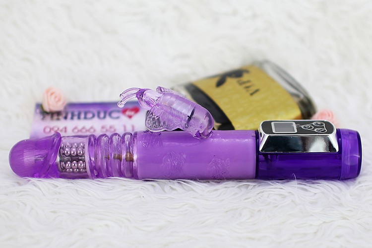 Butterfly LCD dương vật giả rung xoay cao cấp silicone mềm Butterfly LCD dương vật giả rung xoay cao cấp silicone mềm