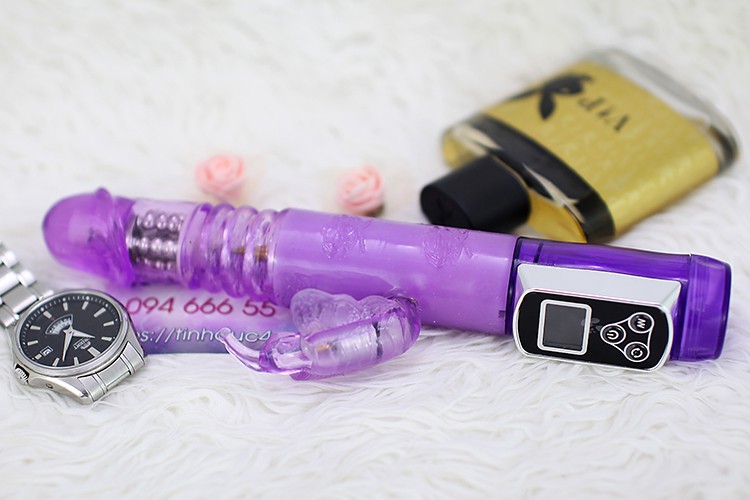 Butterfly LCD dương vật giả rung xoay cao cấp silicone mềm Butterfly LCD dương vật giả rung xoay cao cấp silicone mềm