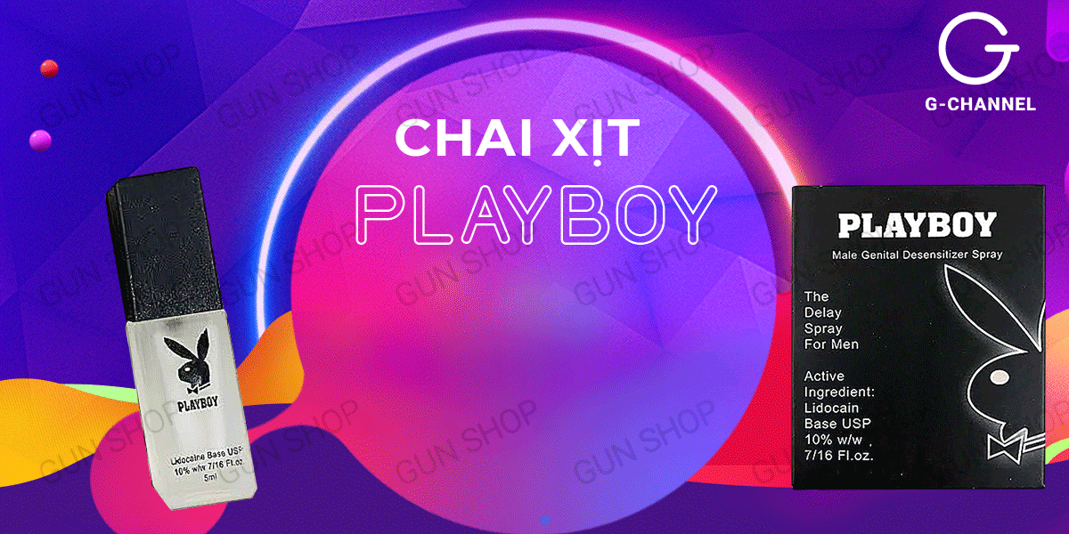 Chai xịt Playboy kéo dài thời gian quan hệ cho phái mạnh hiệu quả ngay Chai xịt Playboy kéo dài thời gian quan hệ cho phái mạnh hiệu quả ngay