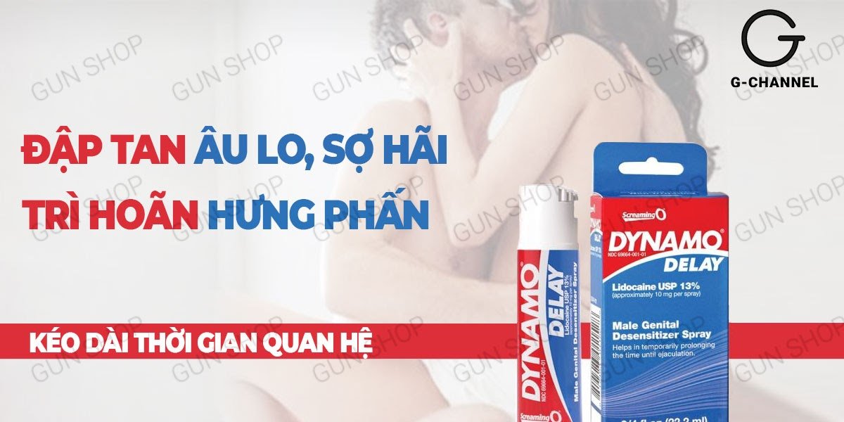 Chai xịt Mỹ Dynamo Delay kéo dài thời gian quan hệ hiệu quả