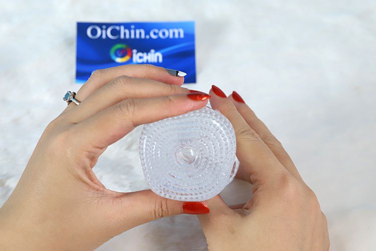Cốc thủ dâm trong suốt 2 đầu silicone y tế nhỏ gọn