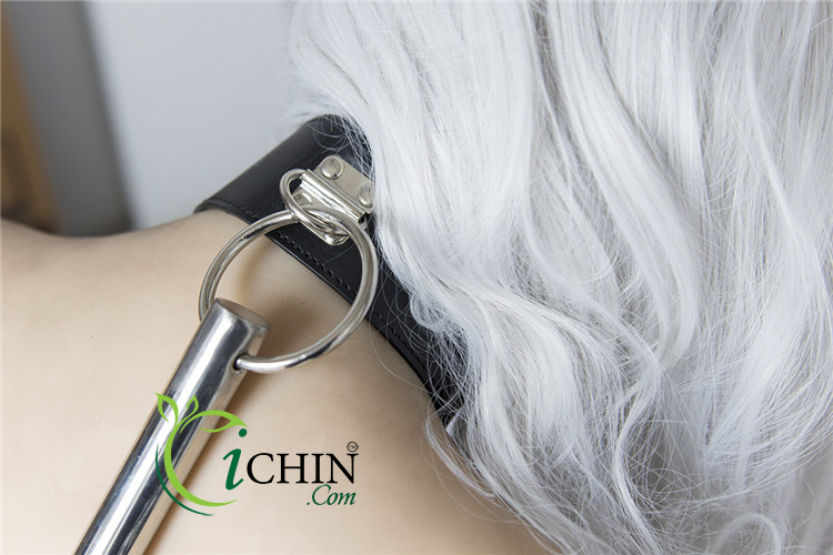 Đồ chơi bạo dâm BDSM còng tay xích cổ da mềm inox bền