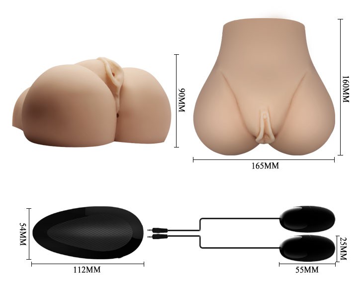 Crazy Bull silicon 2 lỗ âm đạo hậu môn rung đôi pin 3 AA tiện lợi