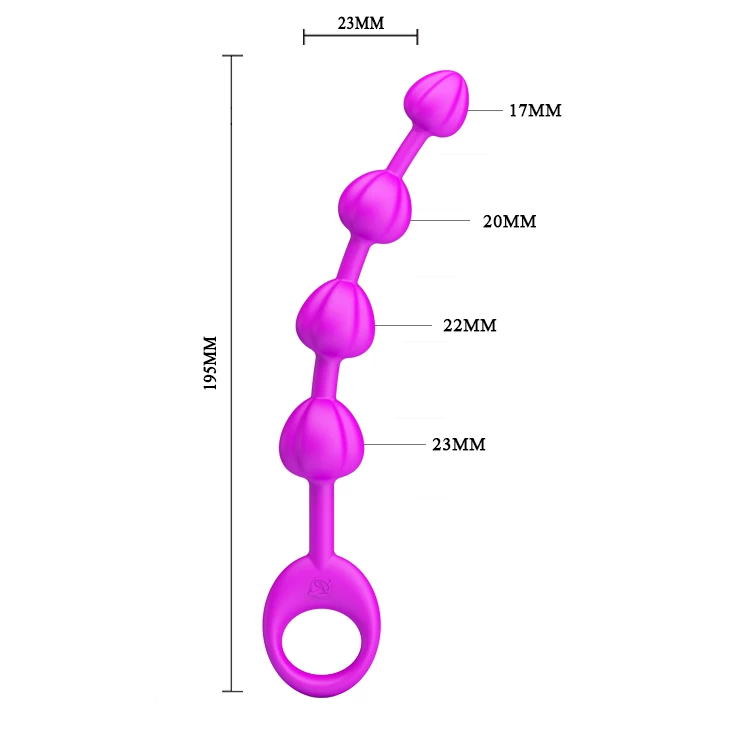 Đồ chơi hậu môn Pretty Love silicone siêu mềm dài tay cầm tiện lợi