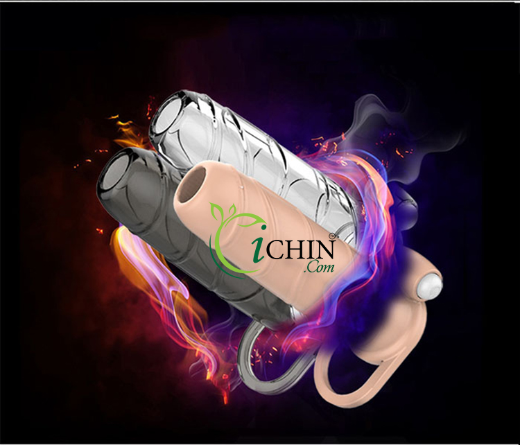 Bao cao su đôn dên hở đầu có quai đeo rung kích thích mạnh mẽ kéo dài quan hệ