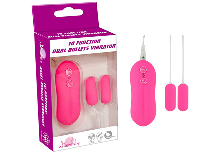 Dual Bullets 2 đầu mini 10 chế độ rung đa năng APHRODISIA