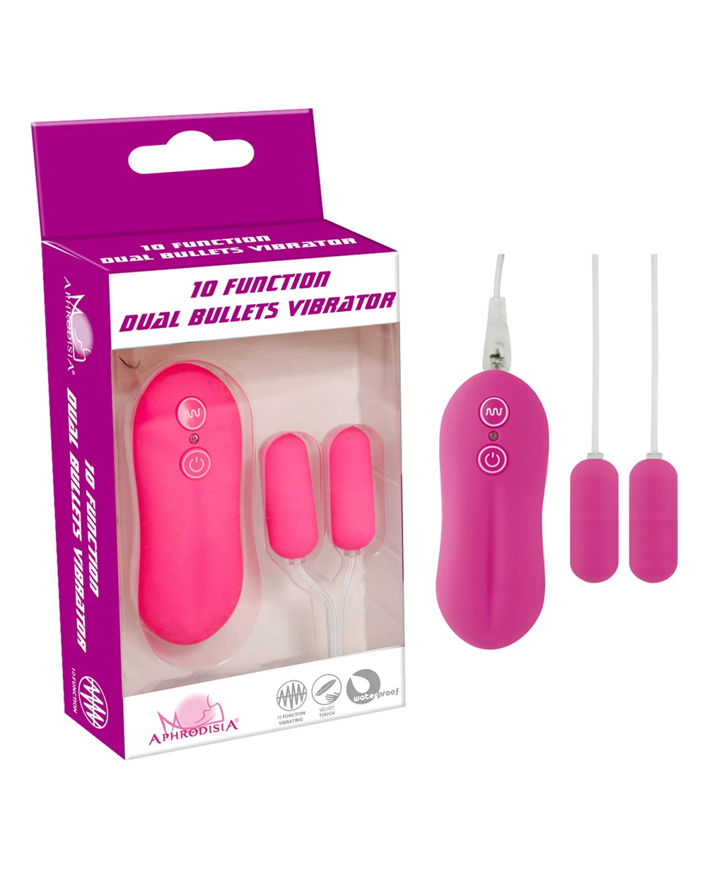 Dual Bullets 2 đầu mini 10 chế độ rung đa năng APHRODISIA