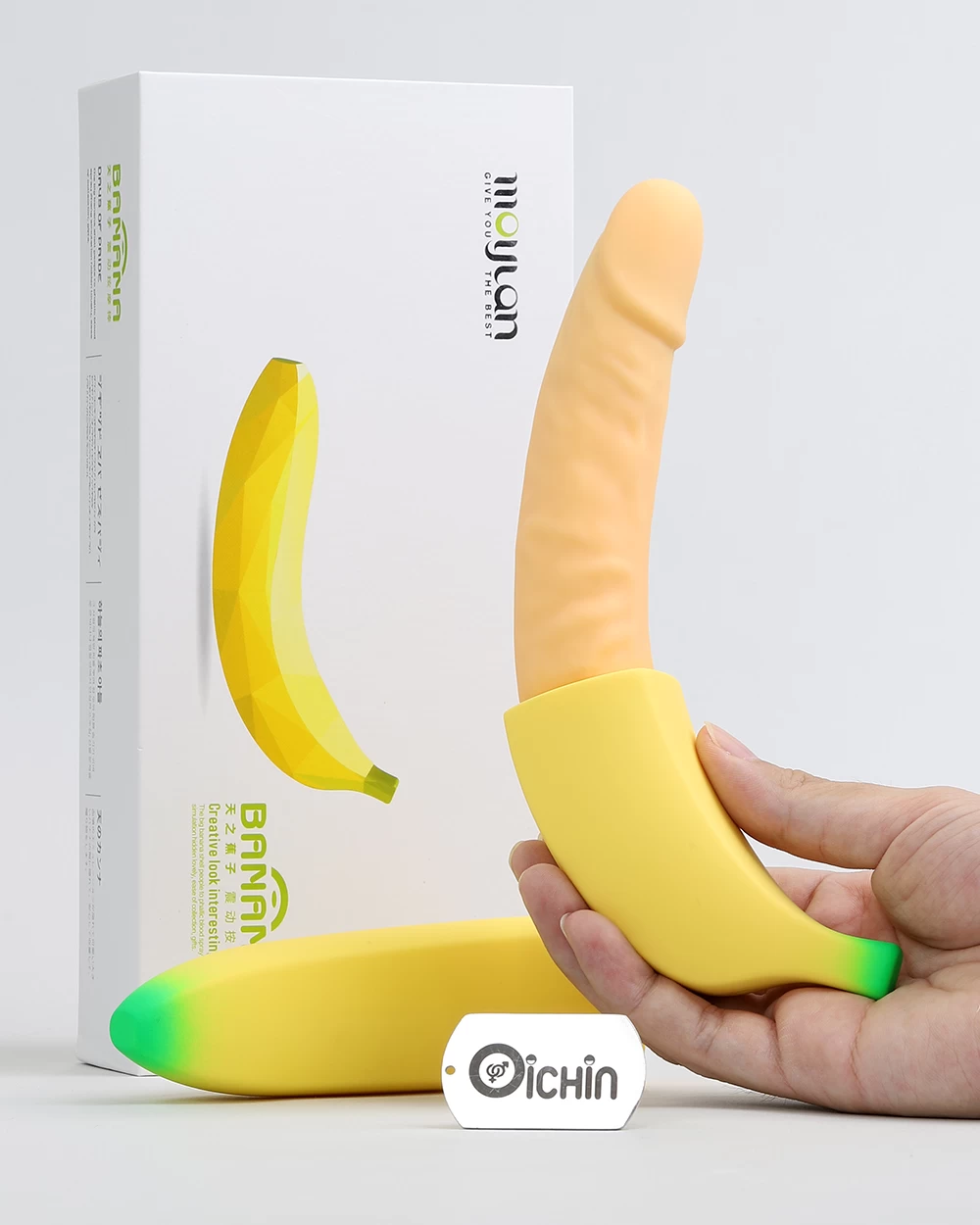 Dương vật giả Moylan hình chuối rung mạnh nhiều chế độ Dương vật giả Moylan hình chuối rung mạnh nhiều chế độ