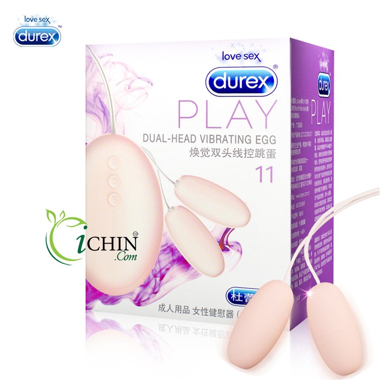 Trứng rung Durex Play Dual 2 đầu 12 chế độ mạnh mẽ pin AAA dễ dùng