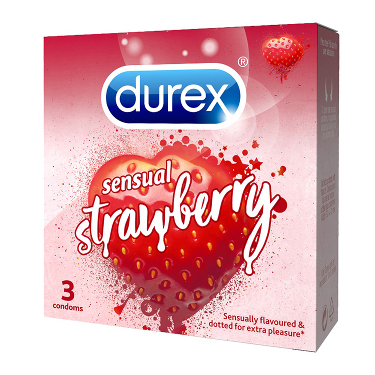 Bao cao su Durex Chocolate Strawberry mùi thơm ngọt ngào mềm mượt