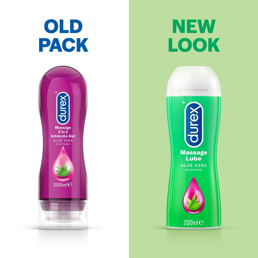 Gel bôi trơn Durex Play Massage 2 in 1 an toàn chiết xuất lô hội