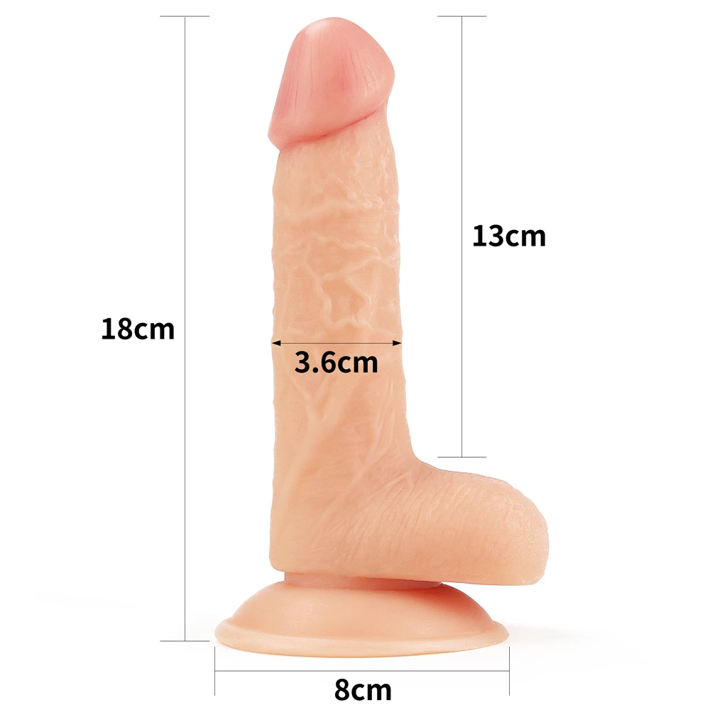 Lovetoy Easy Strapon 7 inch dương vật giả dây đeo cho Les cao cấp