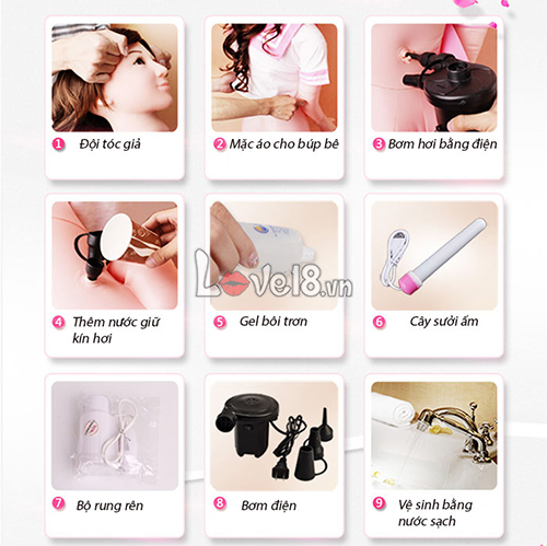 Búp bê bơm hơi cao cấp người tình trong mộng TPR mềm mại đàn hồi tốt