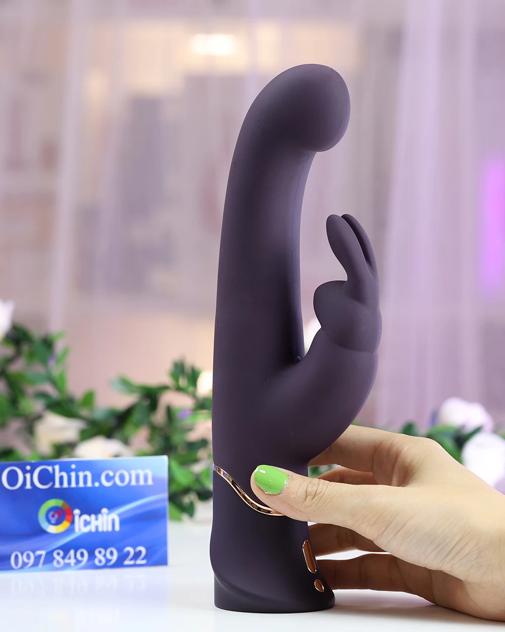 Máy rung tai thỏ G Spot Stroker Greedy Girl silicon cao cấp đa chế độ