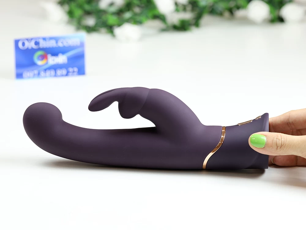 Máy rung tai thỏ G Spot Stroker Greedy Girl silicon cao cấp đa chế độ