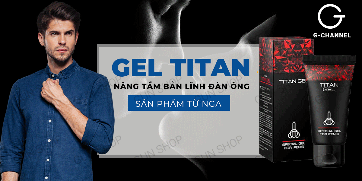 Gel bôi trơn Titan Nga tăng kích thước dương vật siêu mượt 50ml