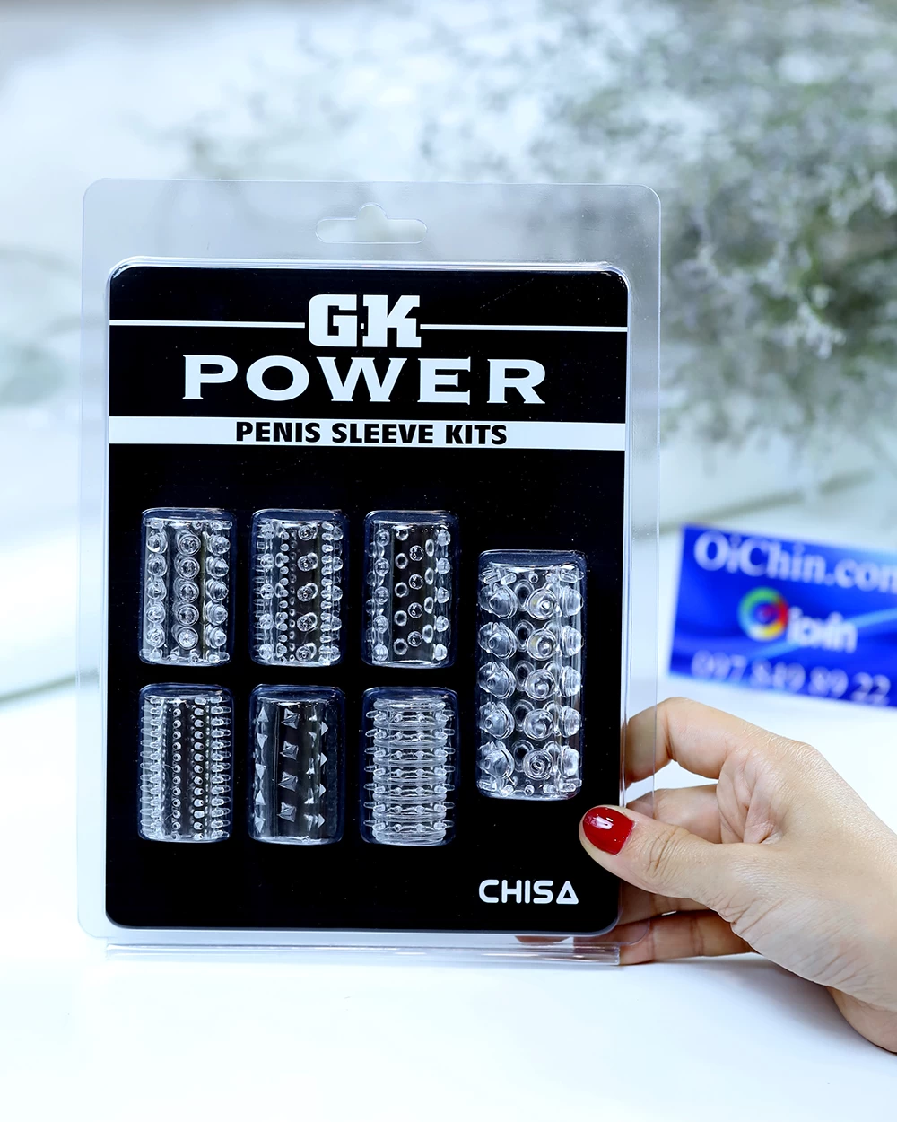 Bao cao su gai Chisa GK Power TPE cao cấp tăng kích thích kéo dài thời gian
